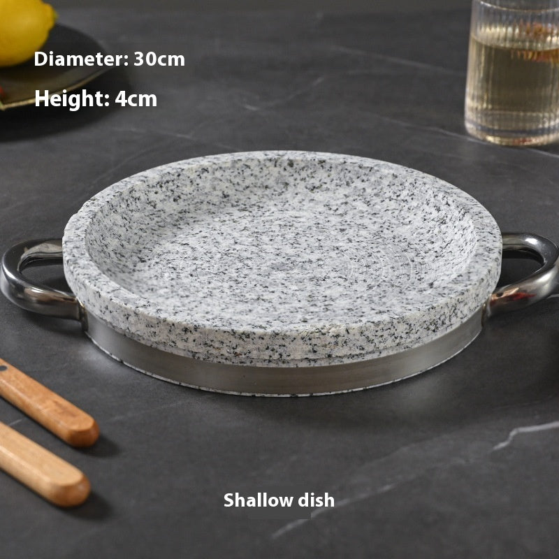 Natural Noodle Stone Pot Stone Bowl Tray