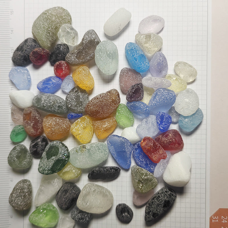 Frosted Glass Stone Fish Tank Decoration