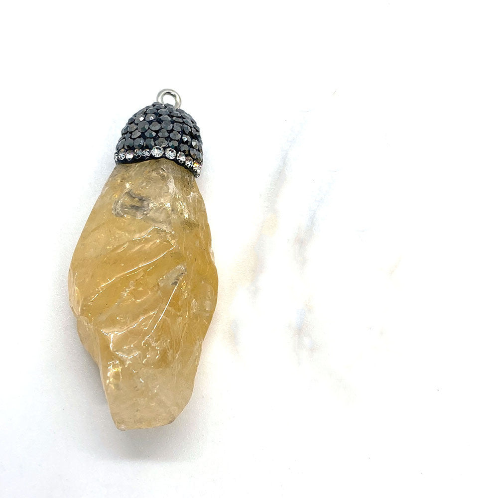 Natural Stone Crystal Pendant Irregular