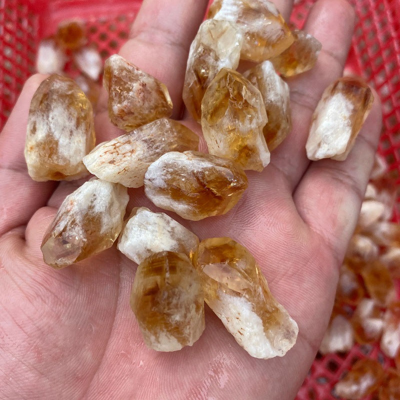 Random Rough Natural Citrine Point Quartz Crystal