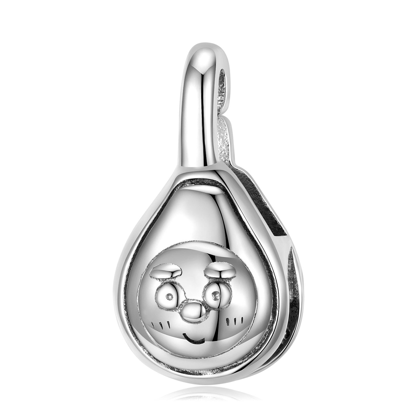 S925 Sterling Silver Button Head Plain Silver Niche Diy Bracelet With Basic Lock Lock Silver Accessories