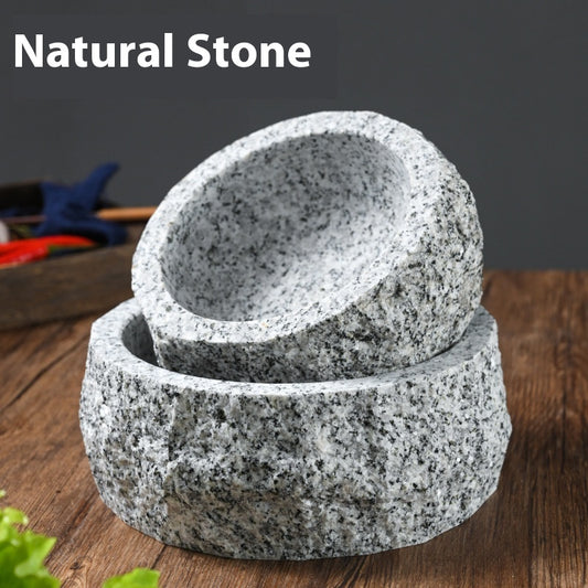 Natural Noodle Stone Pot Stone Bowl Tray